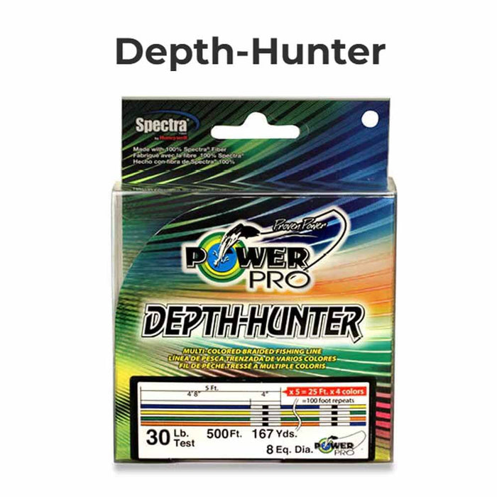 PowerPro Depth Hunter 333 Yard Multi Color Braid
