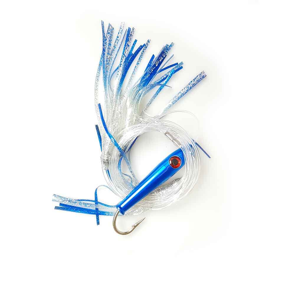 best fishing lures for trolling Red Eye Lures Aluminum Tuna Stick Daisy Chain 4" Green