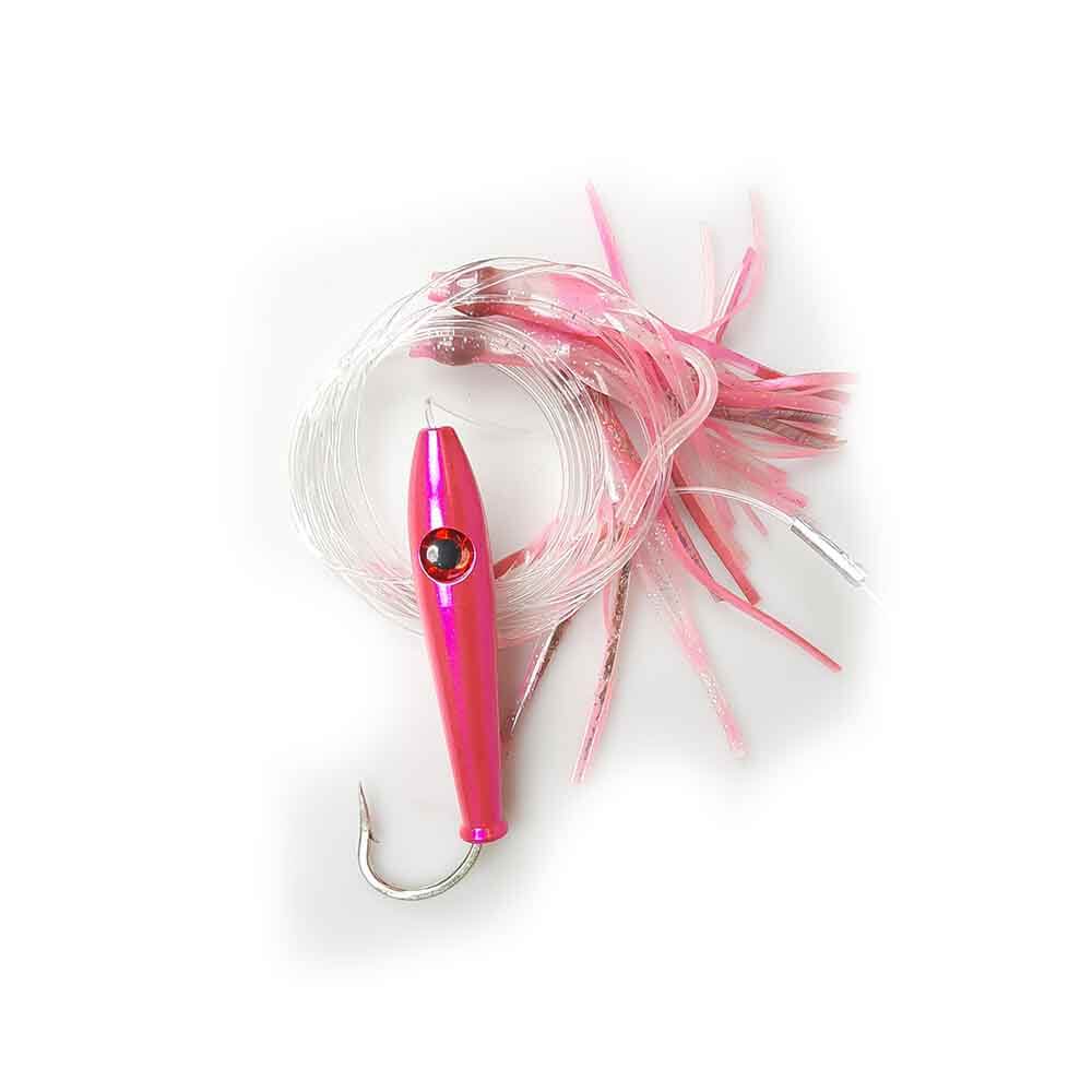 fish stick lure Red Eye Lures Aluminum Tuna Stick Daisy Chain 4" Green
