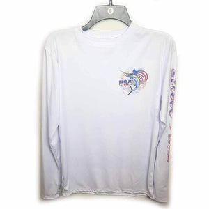 Adult L/S Patriotic Sailfish Performance Shirt UPF50