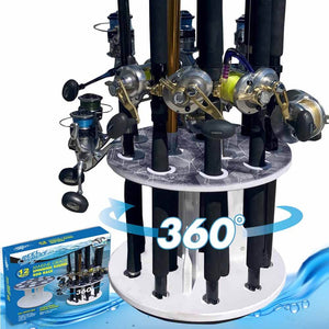 Rush Creek Reel Salty 12 Rod Round Rack