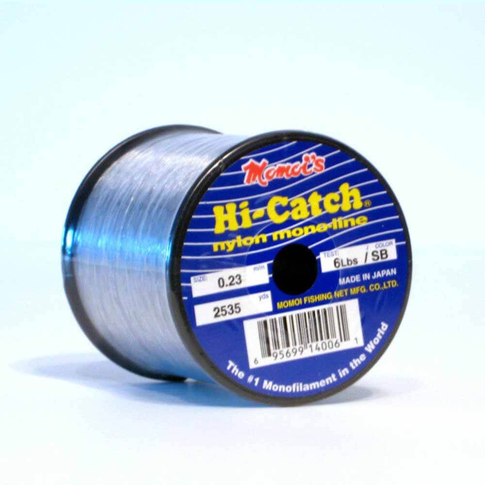 Momoi Smoke Blue Hi-Catch Mono 1/4lb Fishing Line 10lb Momoi Smoke Blue Hi-Catch Mono 1/4lb Fishing Line 10lb