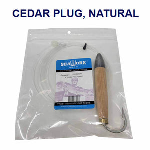 Seaworx Plain 4" Rigged Cedar Plug