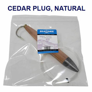 Seaworx Plain 8" Rigged Cedar Plug