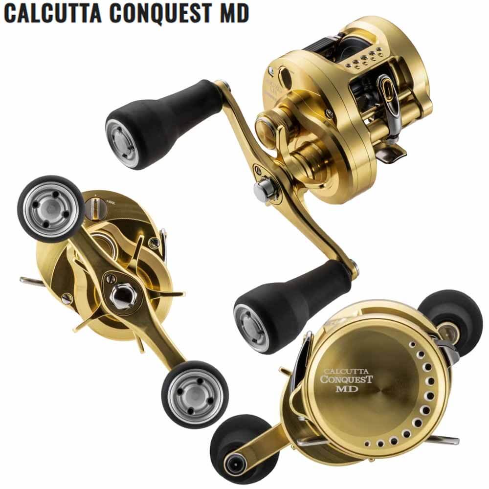 CALCUTTA CONQUEST MD ベイトリール ゴールド Shimano Calcutta Conquest MD Baitcasting Reels – Capt. Harry's