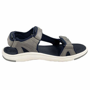 Skuze Cabo 4 Point Grey & Navy Strap Sandal