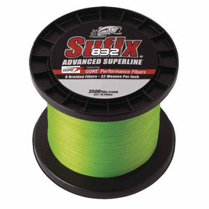 Sufix 832 Advanced Superline Braid Neon Lime 3500YDS