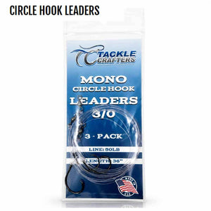 Tackle Crafters Mono Circle Hook Leaders 3Pk