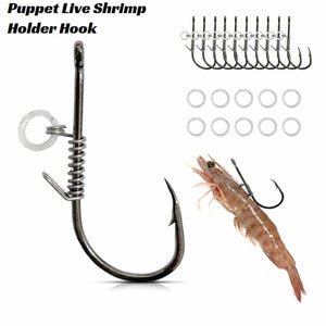 Puppet Shrimp Live Shrimp Holder Hook 5 Pack