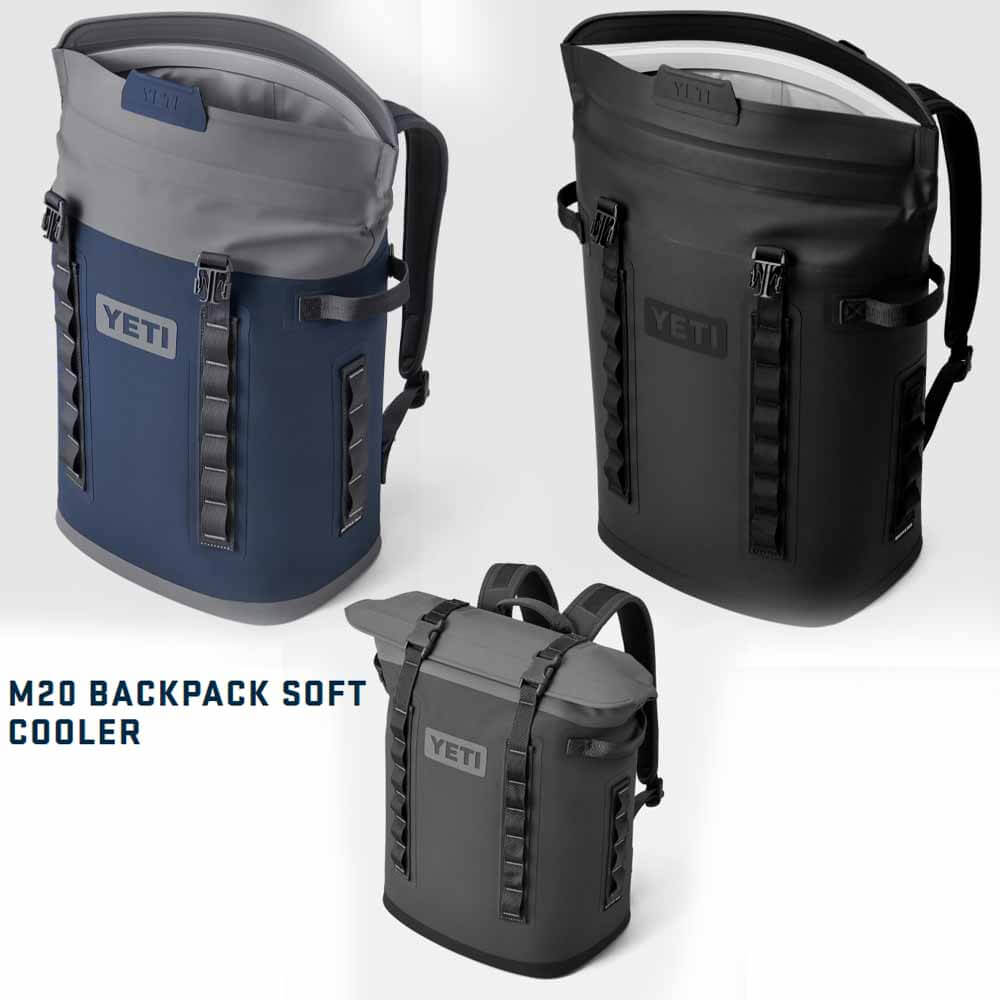 YETI Hopper M20 Backpack Soft Cooler Fog Gray/Blue