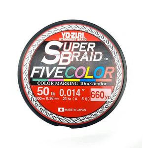 Yo-Zuri 660Yds Five Color Super Braid