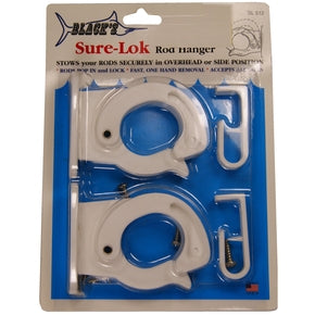 Black's Sure-Lok White Rod Hanger