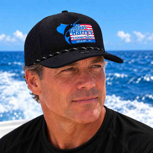 Capt. Harry's 250 Edition Black With Rope Performance Hat