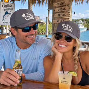 Capt. Harry's Dark Gray 7 Panel Hat