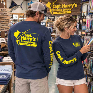 Capt. Harry's Billboard Navy L/S T-Shirt