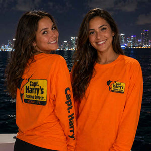 Capt Harry Safety Orange L/S Billboard T Shirt