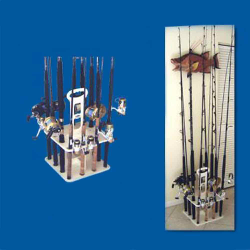 Deep Blue Marine Products V-12 Polymer Rod Rack Holds Up To 14 Rods An Capt. Harry's Fishing Supply Deep Blue Marine Products V-12 Polymer Rod Rack Holds Up To 14 Rods An Capt. Harry's Fishing Supply
