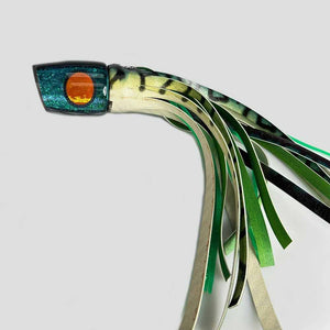 Orange Eyes Green Mackerel Skirt Large Pothound "A La Vive" Lures