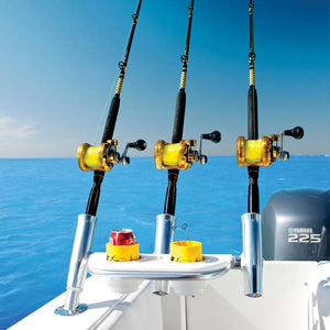boat cup holder fishing rod Starboard Side Trident with Cup Holders