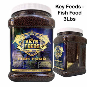 Keys Feed Live Bait Fish Food 3LB Container