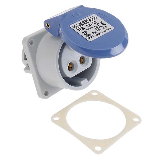 Kristal 16 Amp Flush Mount Female Receptacle 12/24V PR - Capt. Harry's Fishing Supply