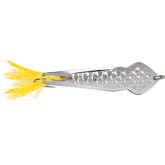 Luhr-Jensen Pet Spoon Yellow Feather/ Chrome / 1/6 oz