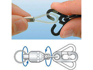 Momoi Escape Proof Ball Bearing Snap Swivel
