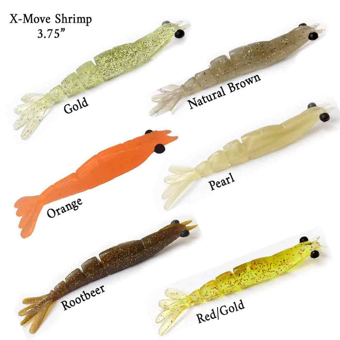 Monster 3X X-Move Shrimp  3 3/4IN 3Pk