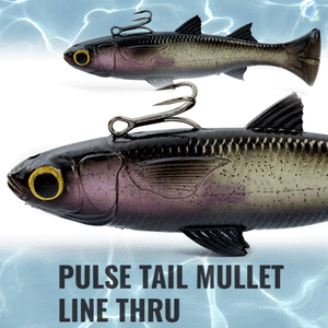 Savage Gear Pulse Tail Mullet Line Thru Lure 6in