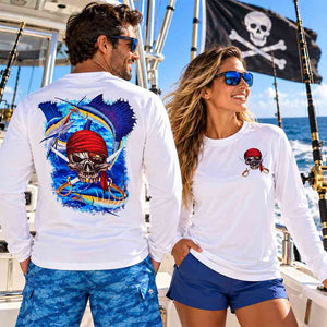 Adult L/S Pirate Billfish Performance Shirt UPF50