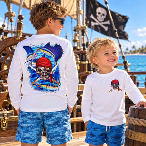 Youth L/S Pirate Billfish Performance Shirt UPF50