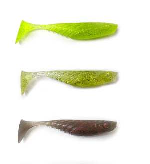 Monster 3X Slimshad 3 3/4In 5Pk  Swim Bait Lure