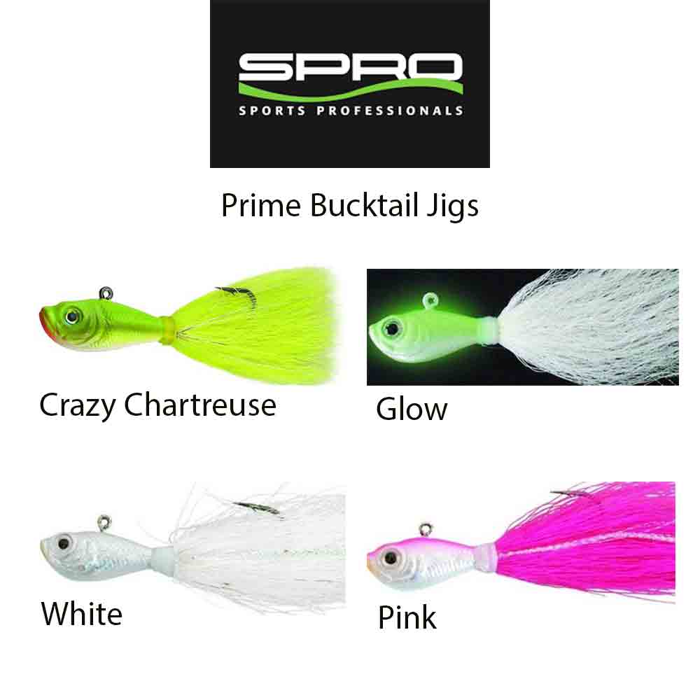 Spro Prime Bucktail Jig White / 8 oz