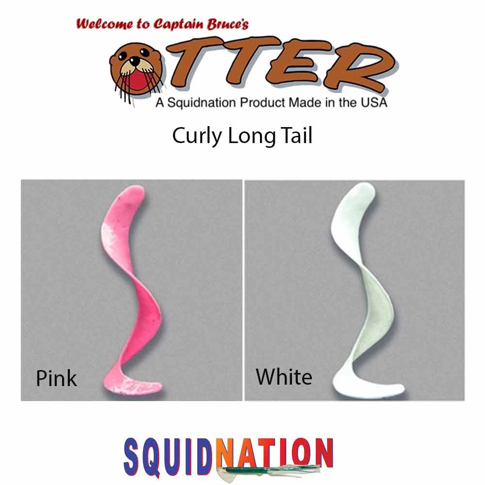 ルアー・フライ OTTER TAIL 250 & DREAM CHASER Otter Tail Curly Long Jig Tail - Capt. Harry's Fishing Supply