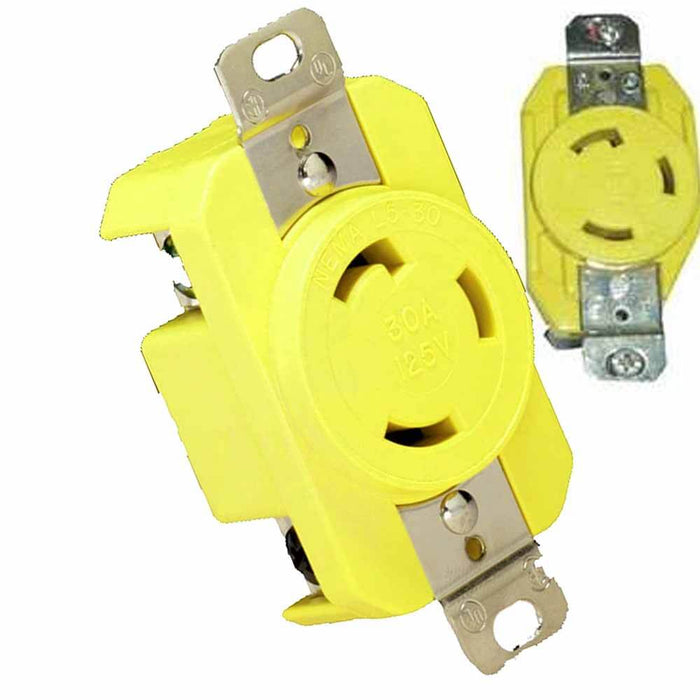 Hubbell Locking Device Twist-Lock 30A 125V Receptacle Single 305CRR