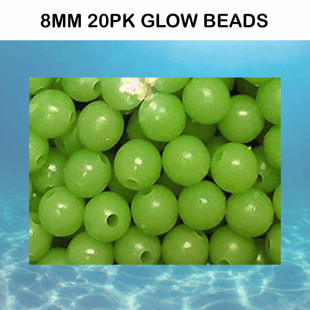 Soft Luminous Glow Beads 20pk 8mm - Capt. Harry's Fishing Supply