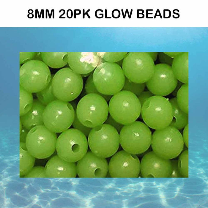 Soft Luminous Glow Beads 20pk 8mm
