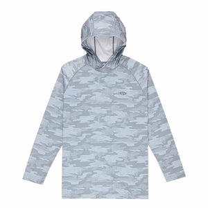 Aftco Light Gray Blur Camo Tactical Hd Performance Hoodie