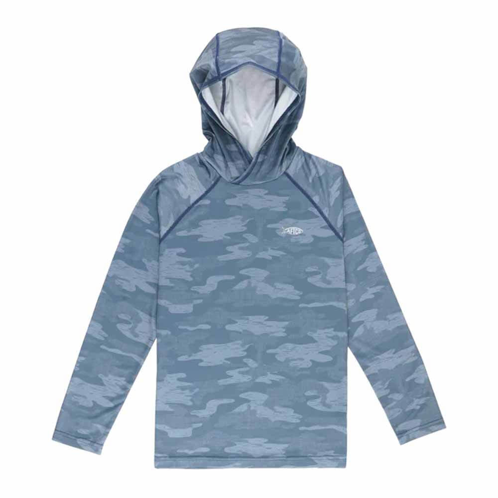 Aftco Slate Blue Blur Camo Tactical Camo Hd Hooded Youth Performance S –  Capt. Harry's Fishing Supply
