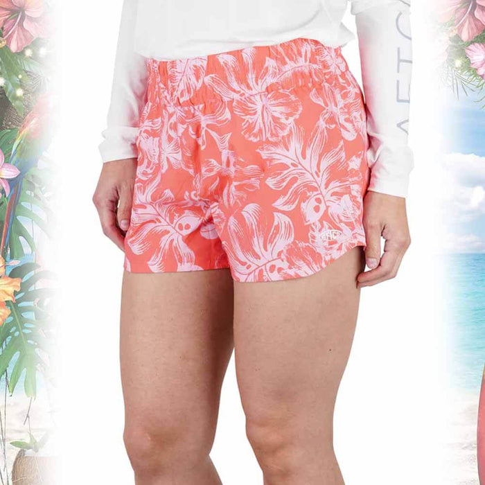 Aftco Soft Coral Sandbar Womens'S Short