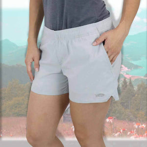 Aftco Women's Sirena Hybrid Tech Shorts Light Grey
