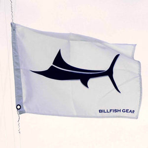 Billfish Gear Blue Marlin Flags White 10Pk