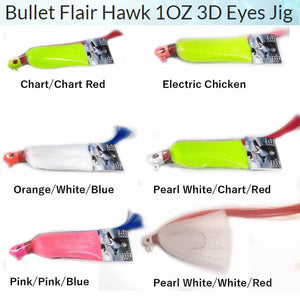 Bullet Flair Hawk 1OZ 3D Eyes Jig