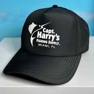 Capt. Harry's NB Logo Black Performance Hat