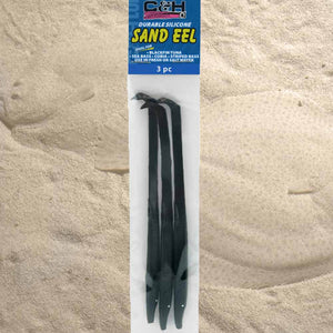 C&H Sand Eel Lures 6.75" 3pc Black