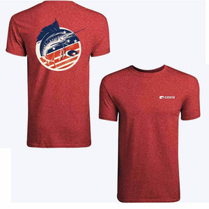 Costa Red Heather United Sail S/S T-Shirt