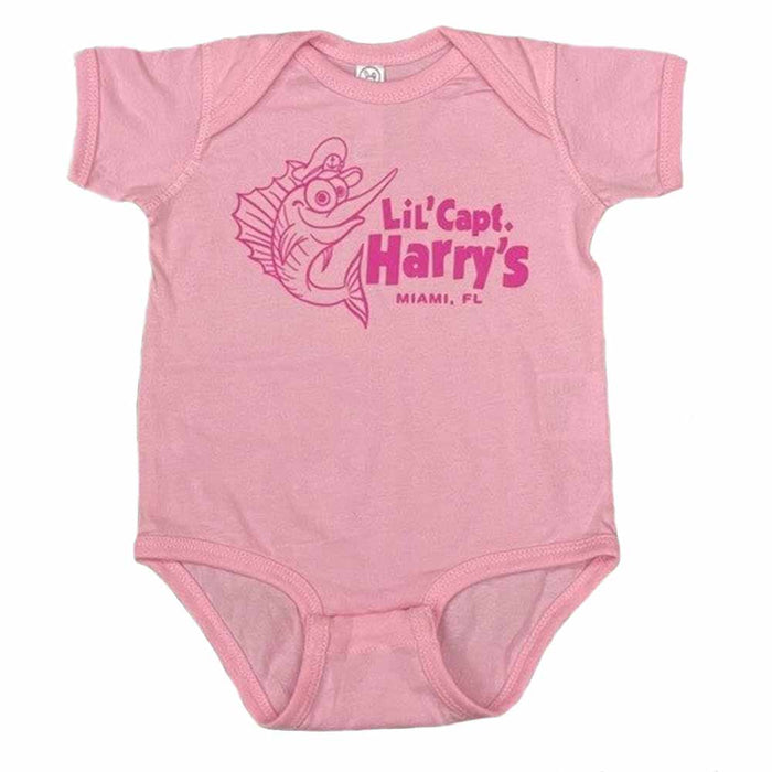 Lil Capt Harry's Pink Cotton Onesie