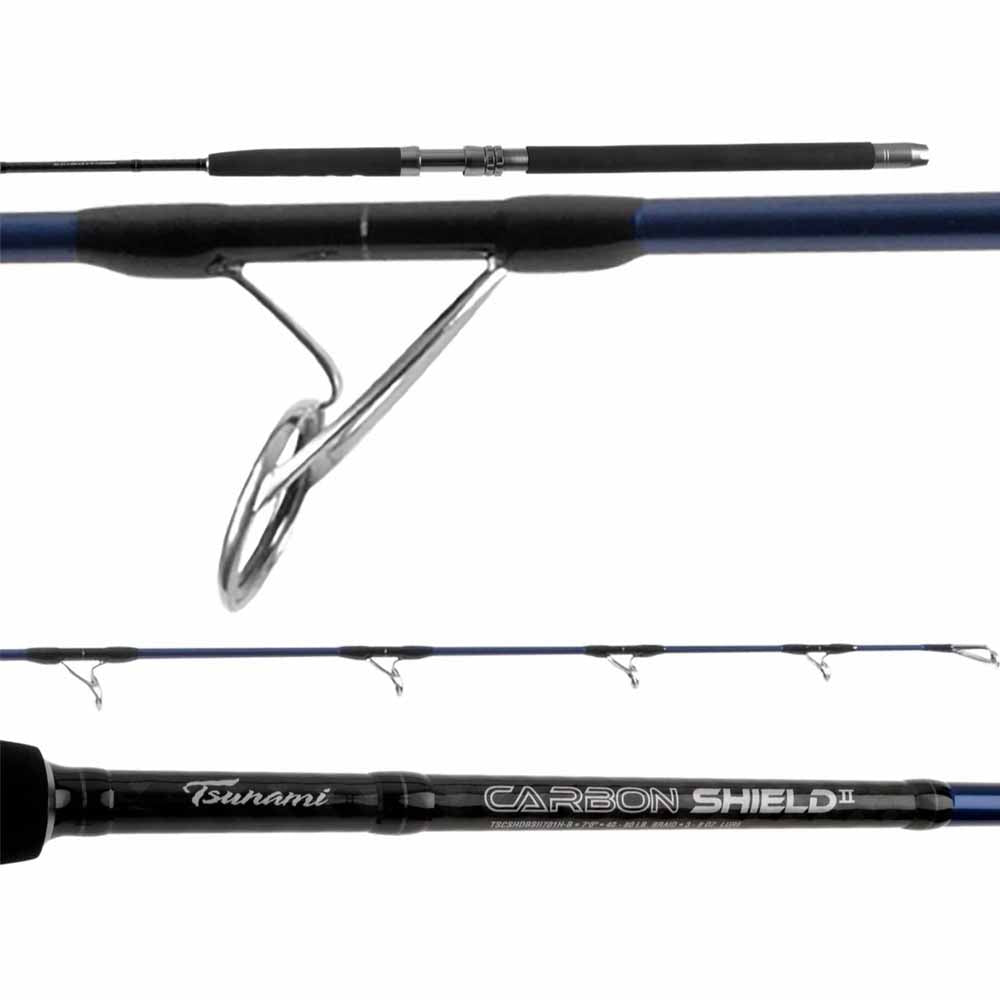 TSUNAMI CARBON SHIELD II BOAT CONVENTIONAL ROD - BLUE – Capt. Harry's  Fishing Supply