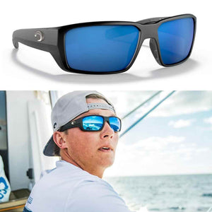 Costa Fantail Pro XL Matte Black Polarized Sunglasses