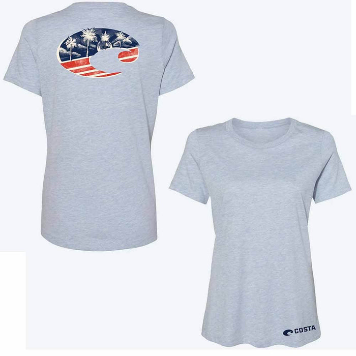 Costa Women’s Dusty Blue United C Logo S/S T-Shirt